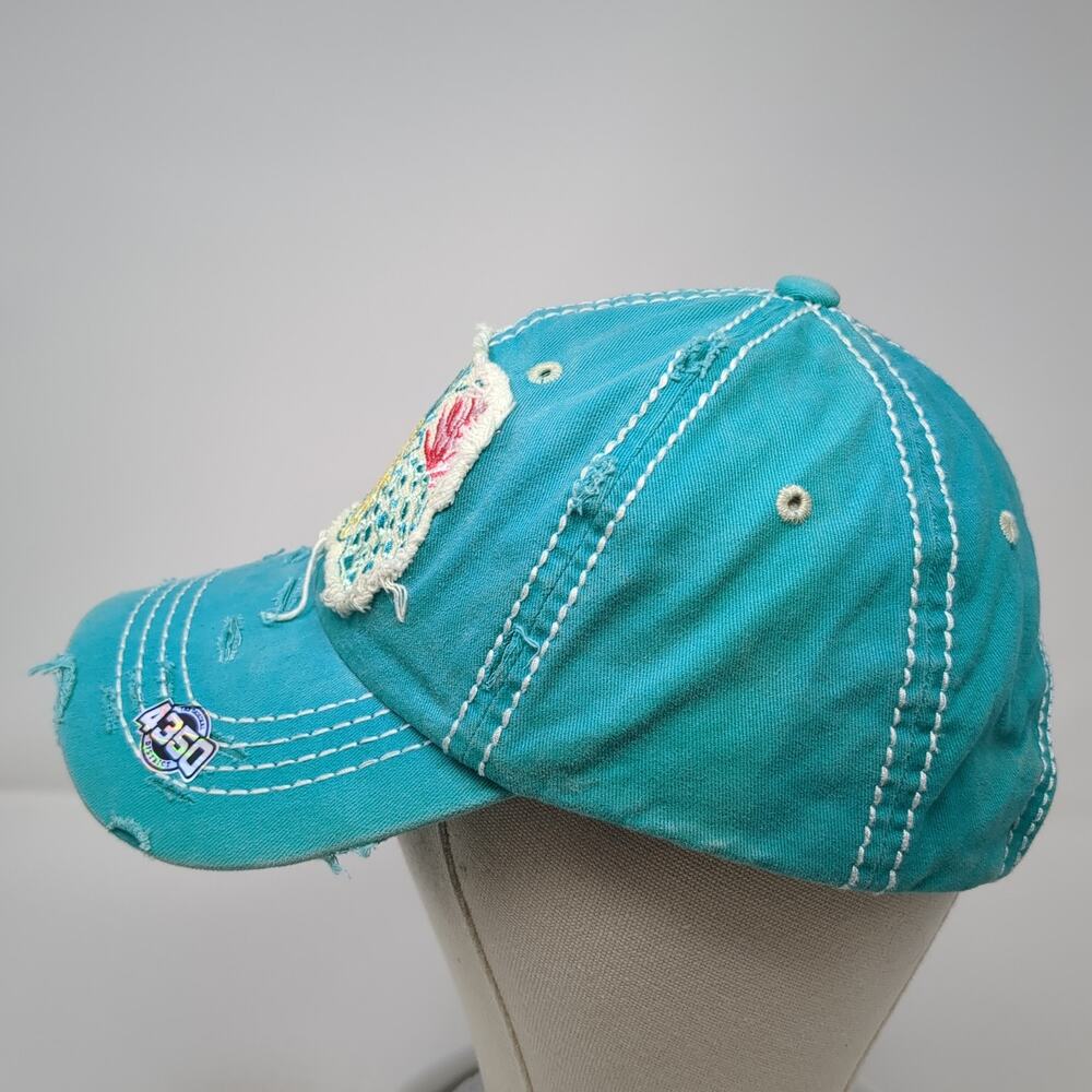 Pineapple Patch Strapback Baseball Hat Blue One S… - image 3